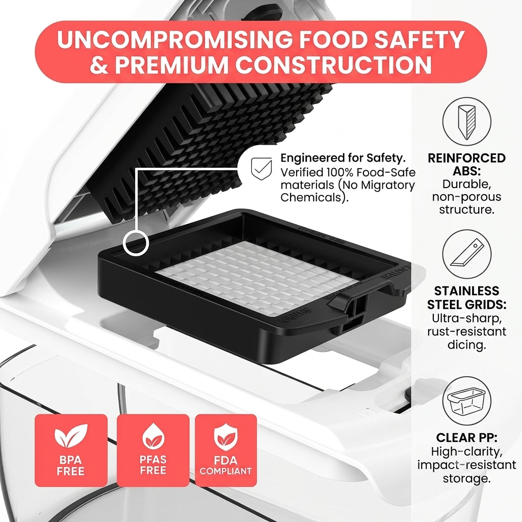 4 in 1 Chopper and Spiralizer - Food Chopper