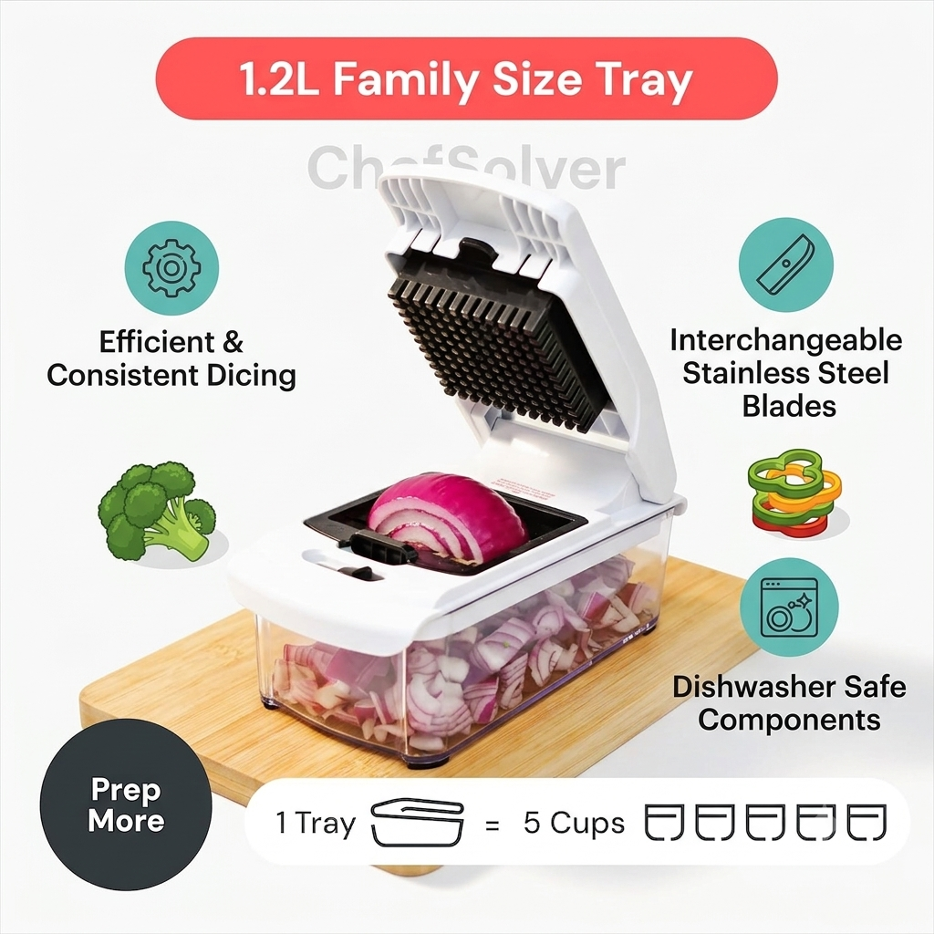 4 in 1 Chopper and Spiralizer - Food Chopper